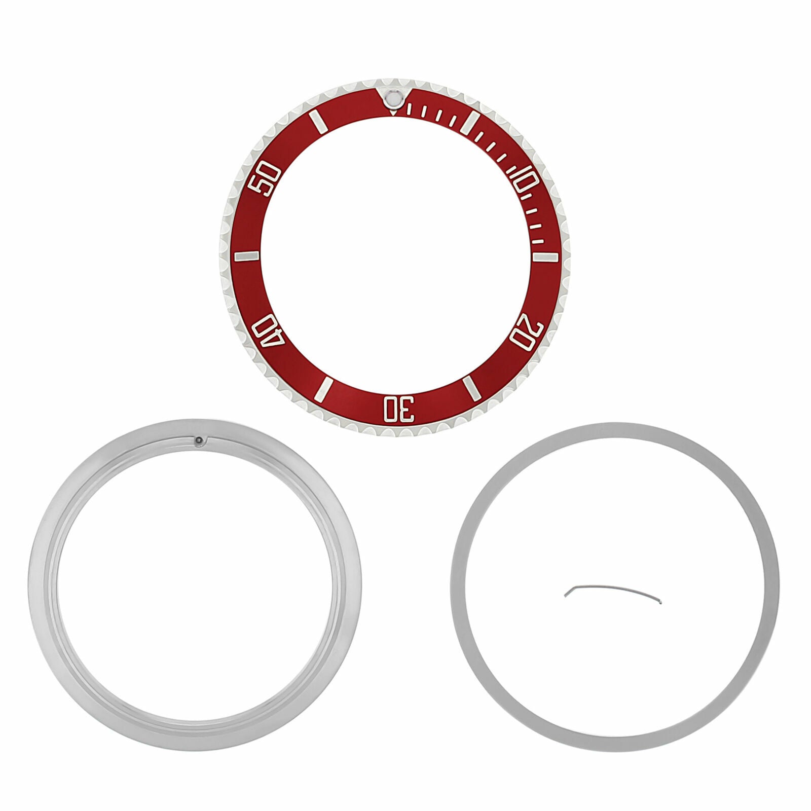 BEZEL,INSERT, RETAINING FOR ROLEX SUBMARINER 16800 16808 16810 16613 16618 RED