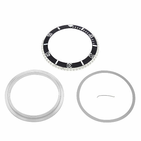 ROTATING BEZEL + RETAINING/CLICK SPRING/INSERT FOR ROLEX SUBMARINER 16800 16610