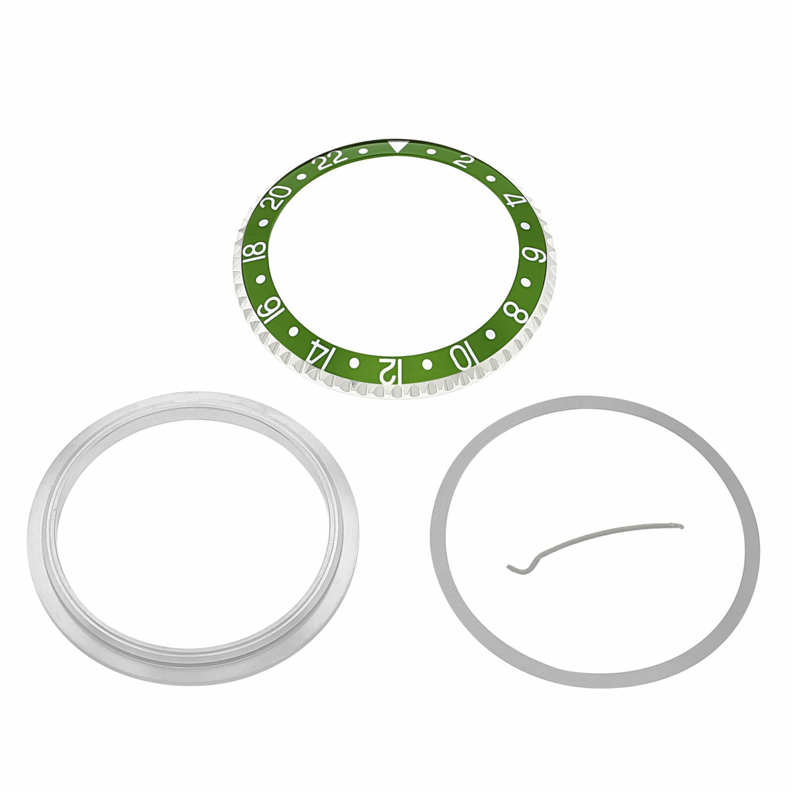 RETAINING+BEZEL+INSERT COMPLET FOR ROLEX GMT GREEN 16700 16710 16713 16718 16760