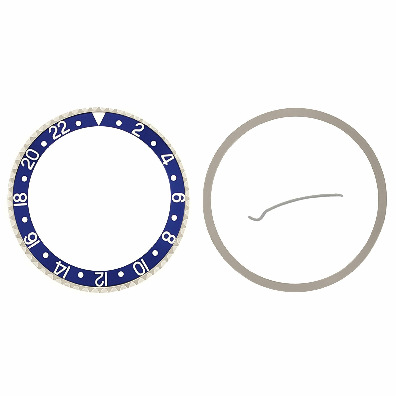 BEZEL & INSERT FOR ROLEX GMT SAPAHIRE MODEL 16700 16710 16713 16718 16760 BLUE