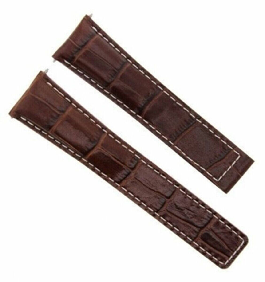 20MM LEATHER STRAP BAND FOR TAG HEUER CARRERA 1887 CHRONO BROWN FIT FC-5037-39