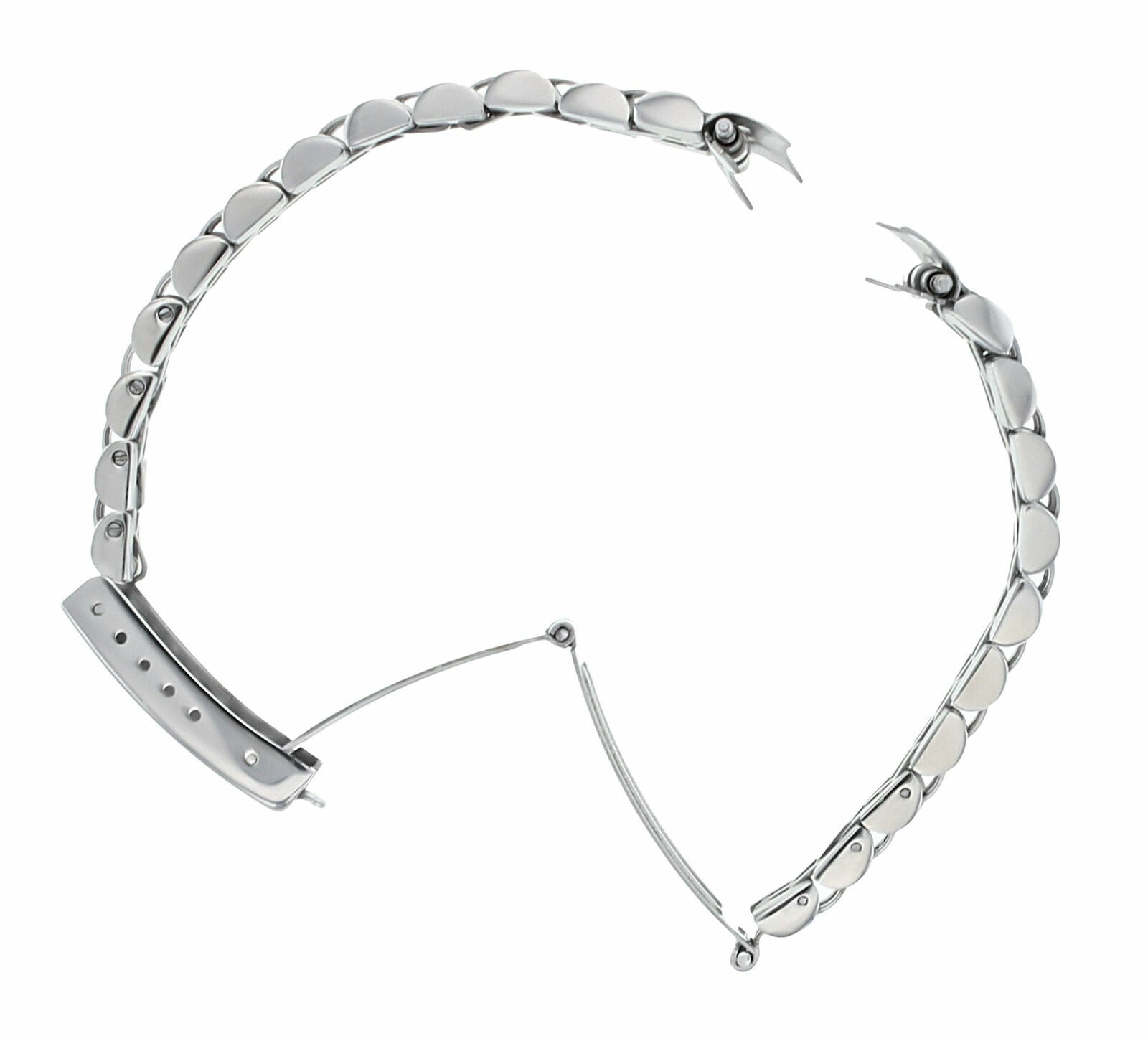 LADIES 13MM SS STEEL JUBILEE WATCH BAND FOR ROLEX 26MM CASE 79174, 79190, 79240