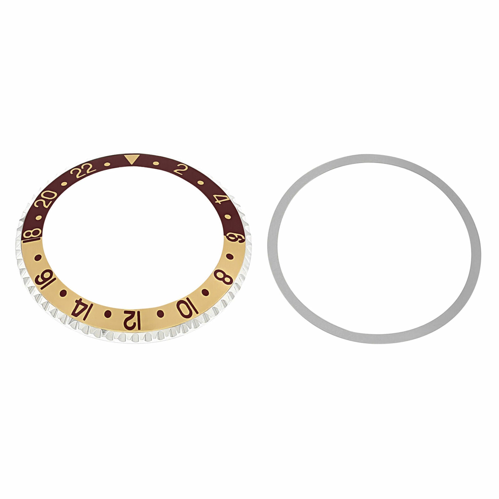 BEZEL & INSERT FOR 40MM ROLEX GMT WATCH 1670 1675 16750 16753 16758 BROWN/GOLD