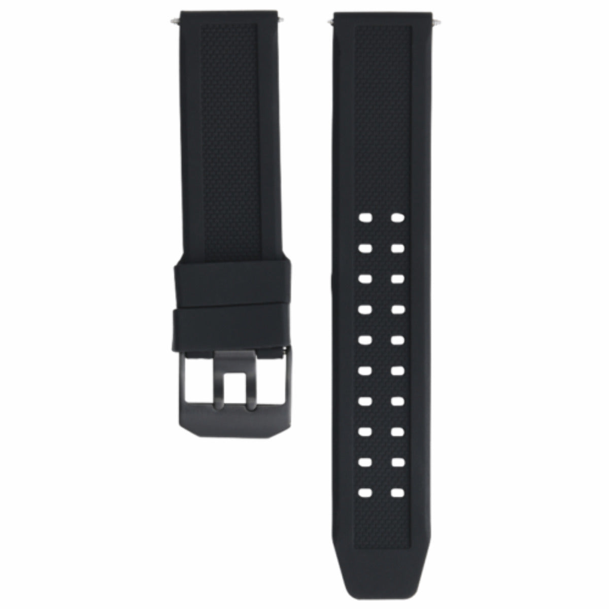 23MM FOR LUMINOX EVO RUBBER BAND STRAP 3050 3950 NAVY SEAL COLORMARK PVD BUCKLE