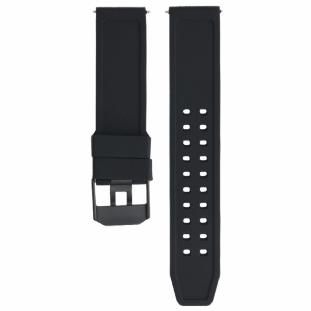 23MM FOR LUMINOX EVO RUBBER BAND STRAP 3050 3950 NAVY SEAL COLORMARK PVD BUCKLE
