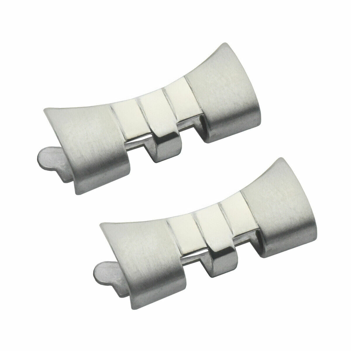 2 - 574 END PIECE LINK FOR JUBILEE WATCH BAND 34MM ROLEX 19MM STAINLESS STEEL