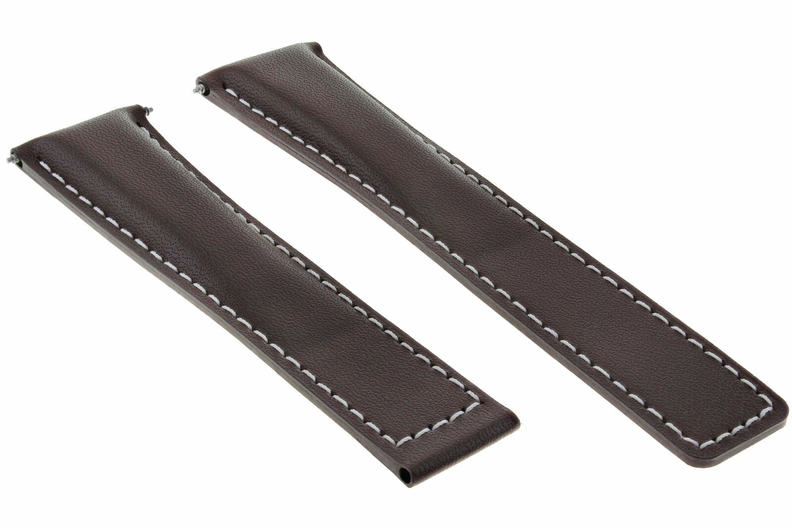 22MM LEATHER WATCH BAND STRAP SMOOTH FOR TAG HEUER MONACO CARRERA F1 BROWN W/ST