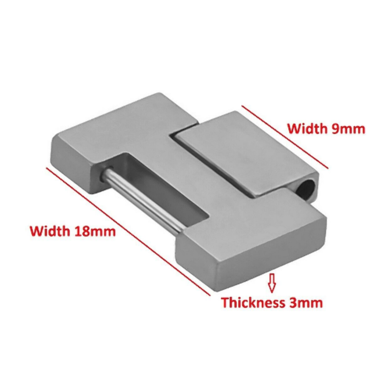 LINK FOR 18MM WATCH BAND 35MM CARTIER PASHA 2412 WATCH STAINLESS STEEL