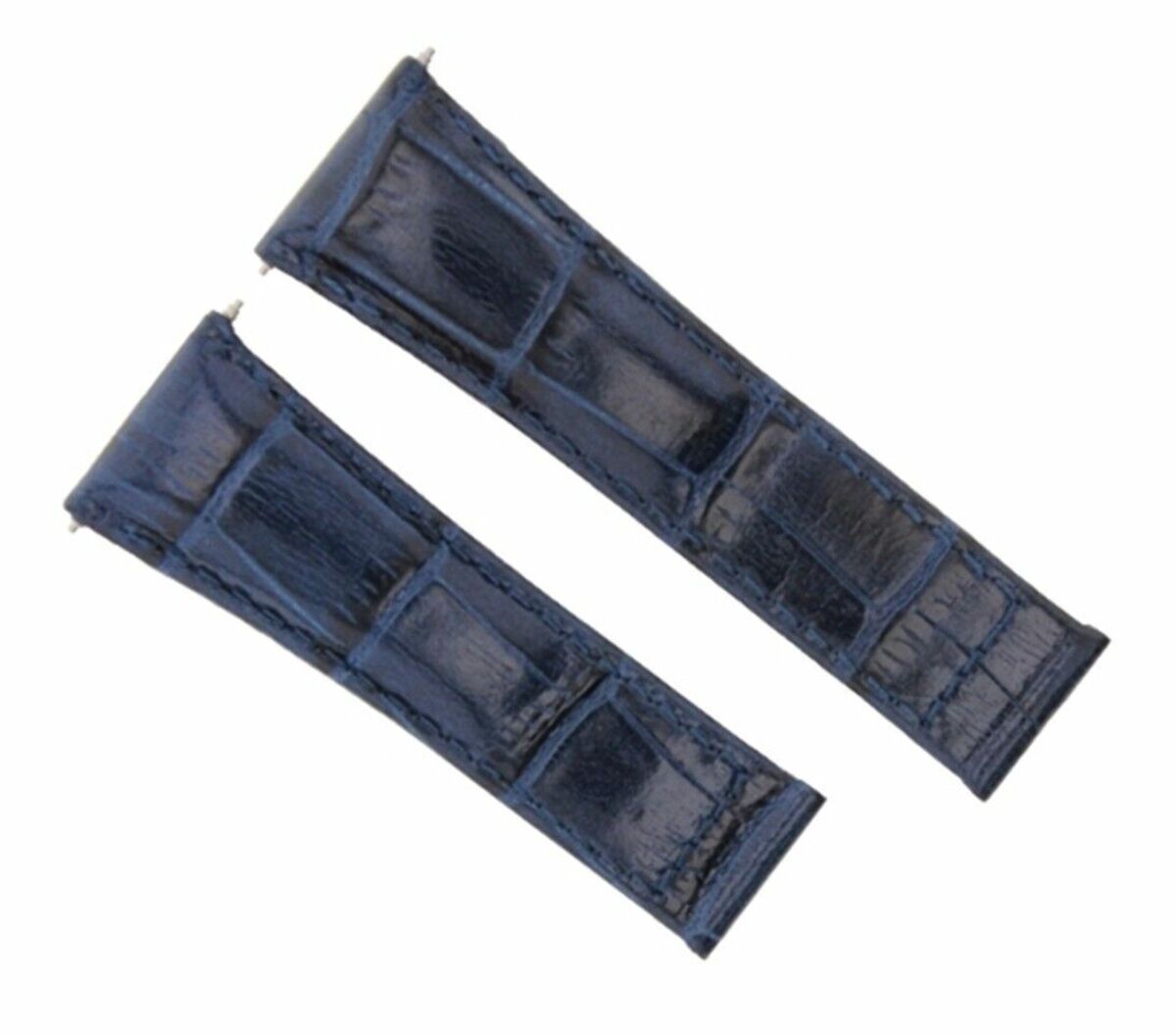 20MM LEATHER BAND STRAP FOR ROLEX DAYTONA 116518 116519 116520 BLUE REGULAR