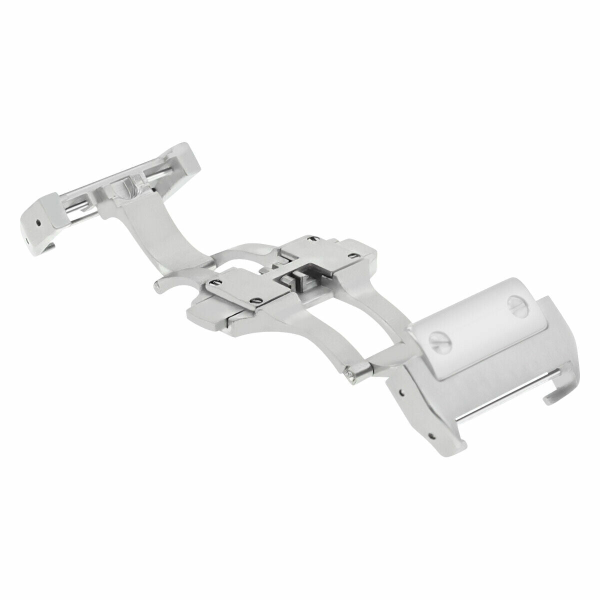 21MM DEPLOYMENT LEATHER BAND STRAP BUCKLE CLASP FOR CARTIER SANTOS 100XL CHRONO