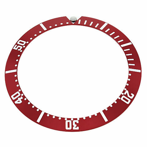 BEZEL INSERT FOR FIT 41MM CASE OMEGA SEAMASTER LONDON OLYMPIC 2012 WATCH RED TQ
