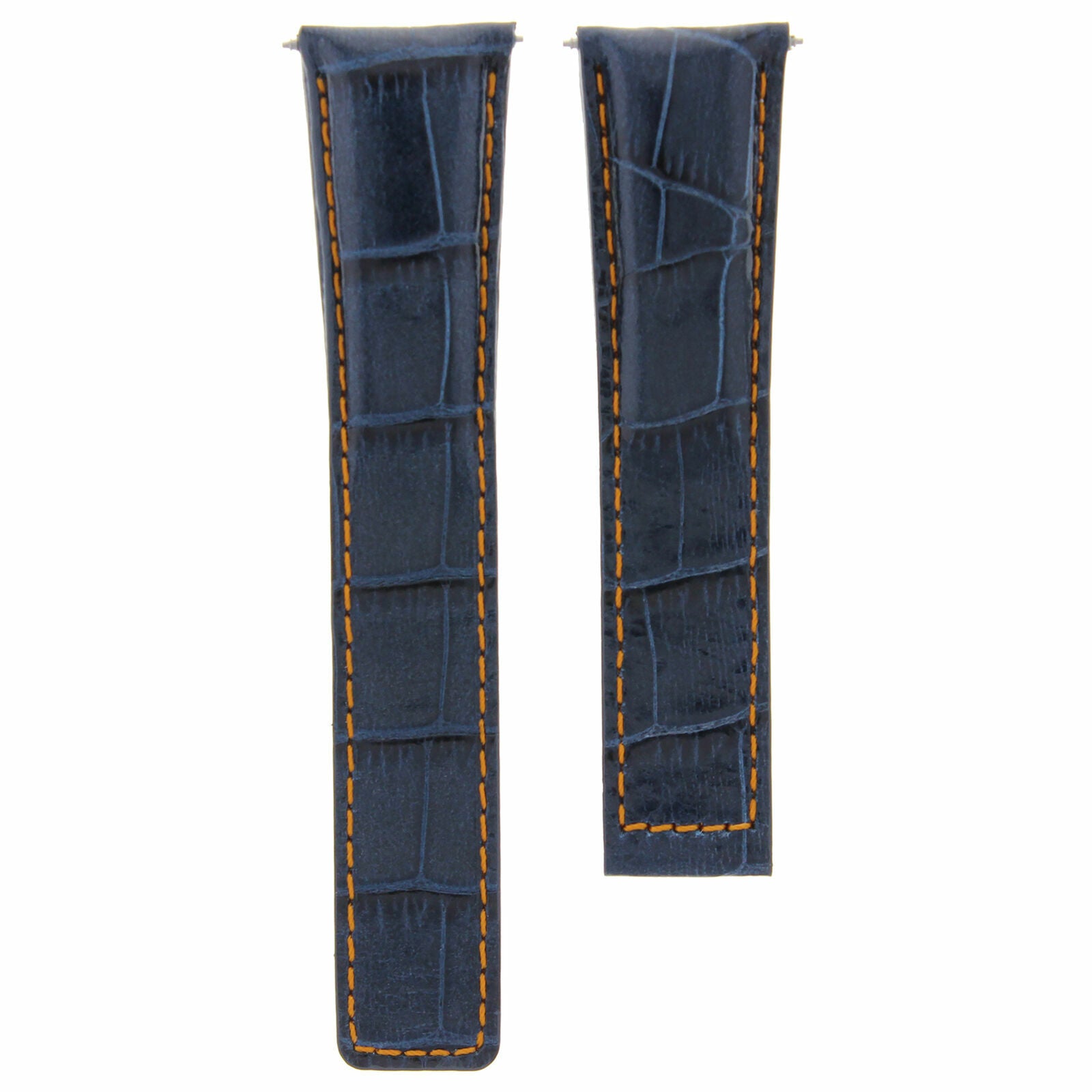 19MM LEATHER BAND CLASP FOR TAG HEUER TWIN TIME WV2115, WV2116 FC5014 BLUE OS