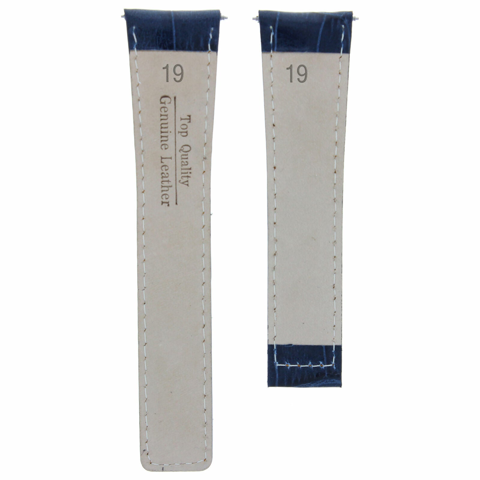 19MM LEATHER BAND CLASP FOR TAG HEUER TWIN TIME WV2115, WV2116 FC5014 BLUE OS