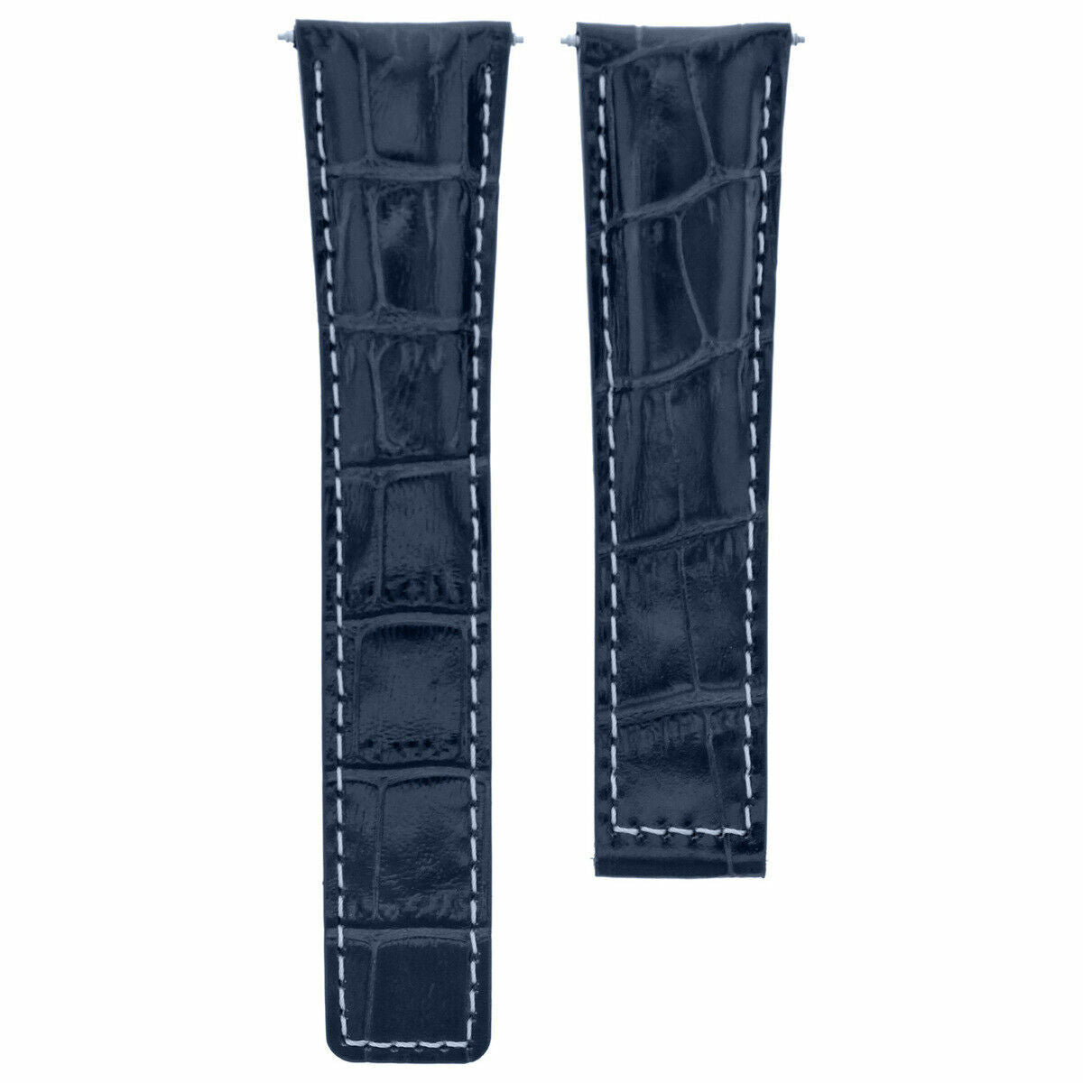 19MM GENUINE LEATHER BAND STRAP FOR TAG HEUER CARRERA TWIN TIME WATCH BLUE WS