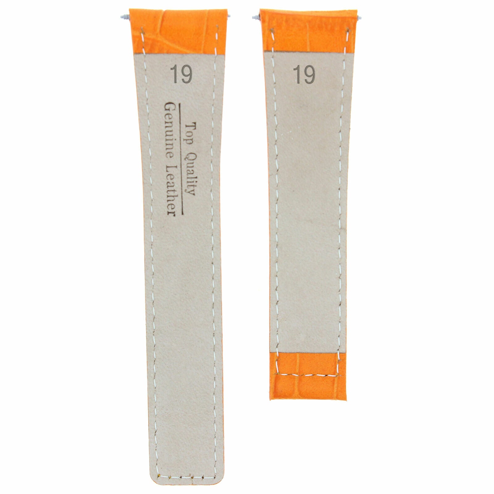 19MM LEATHER BAND STRAP FOR TAG HEUER TWIN TIME WV2116,CV2110 ORANGE 3T FC5014