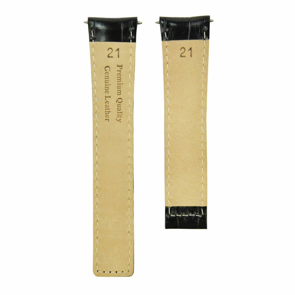 21MM LEATHER BAND STRAP FOR TAG HEUER AQUA TERRA CAN1010 CAP2112 WAY2113 BLACK