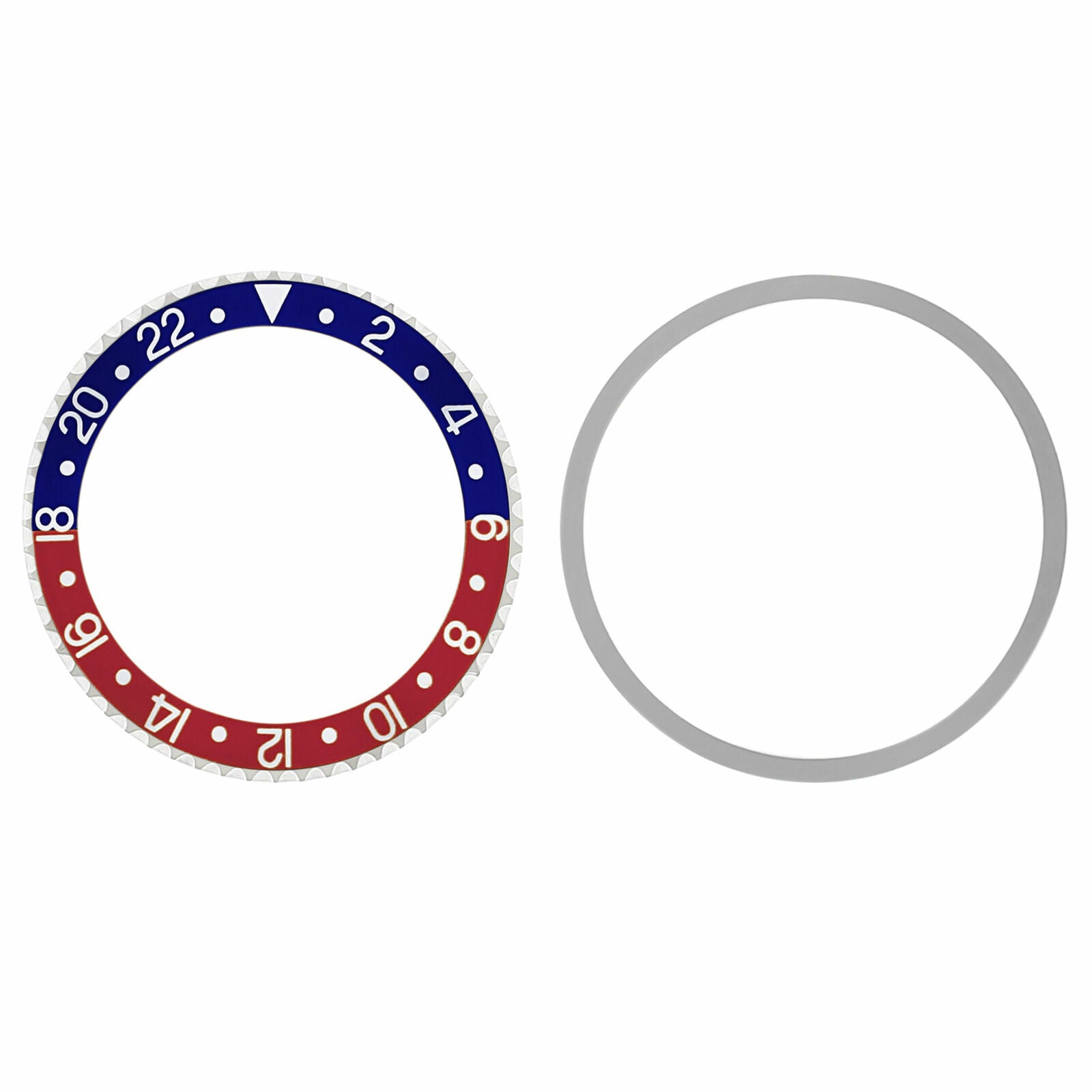 PEPSI BEZEL & INSERT + TENSION FOR ROLEX GMT MASTER I 16753 1675 16750 BLUE/RED