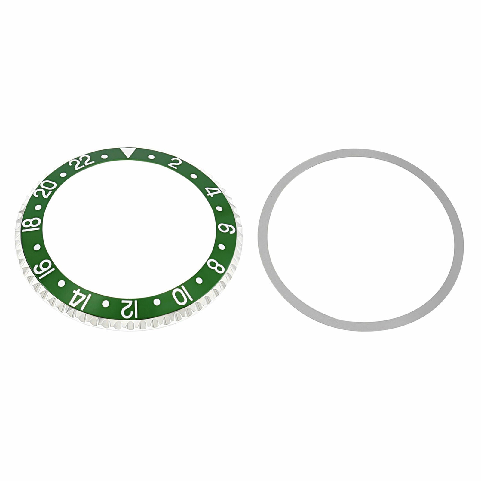 BEZEL & INSERT FOR ROLEX GMT 1670 1675, 16750, 16753 16758 GREEN PLASTIC MODEL