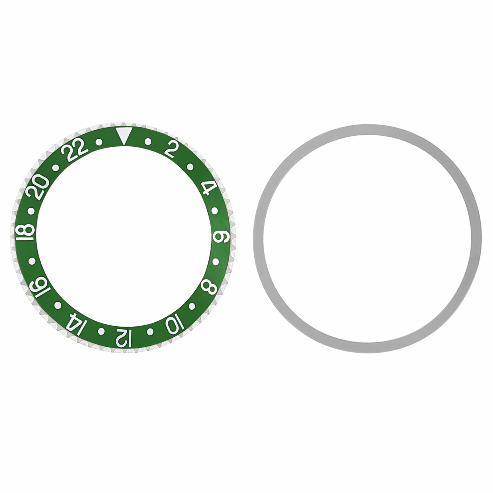BEZEL & INSERT FOR ROLEX GMT 1670 1675, 16750, 16753 16758 GREEN PLASTIC MODEL