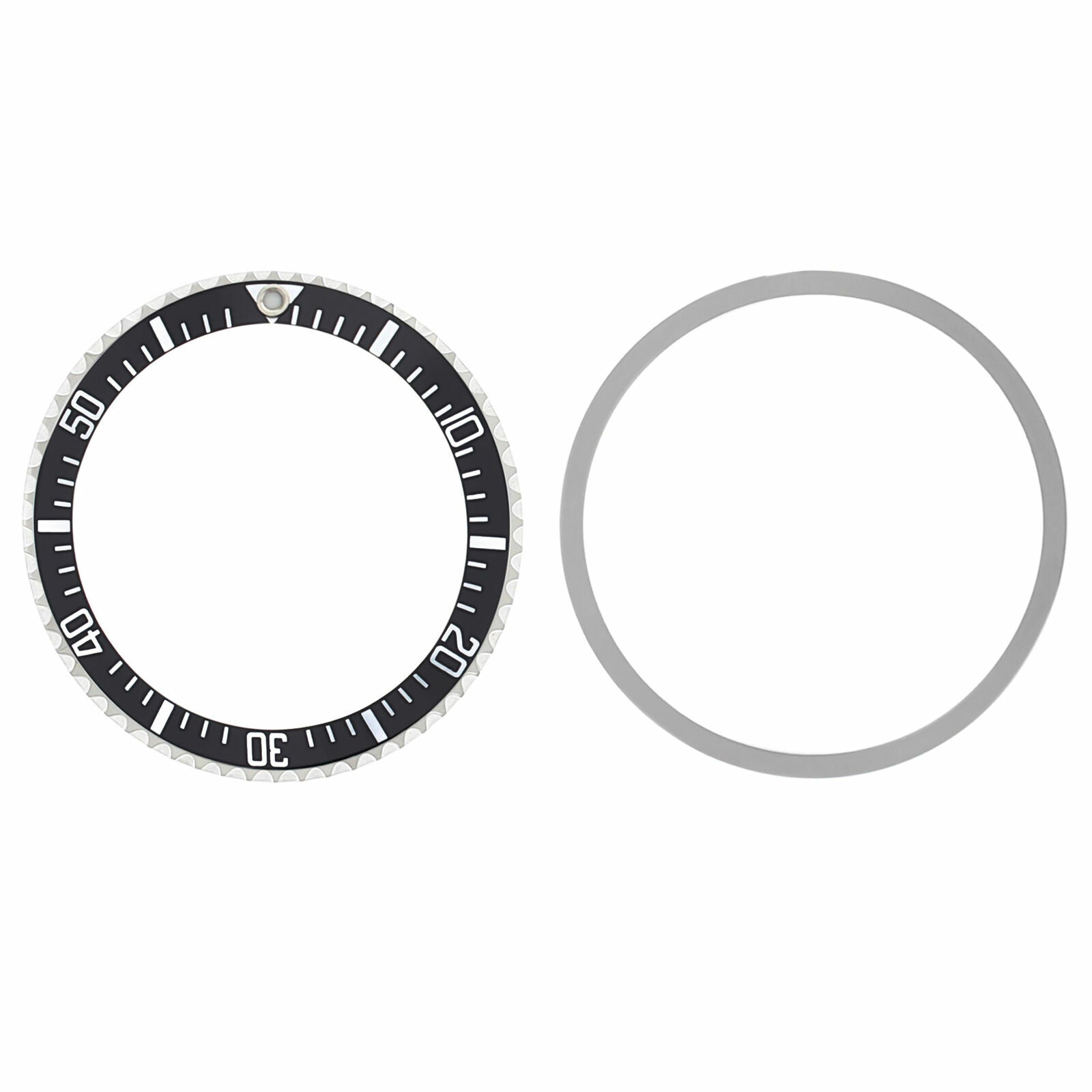 BEZEL & INSERT FOR ROLEX SUBMARINER MILITARY 5517/1680 PLASTIC CRYSTAL MODEL