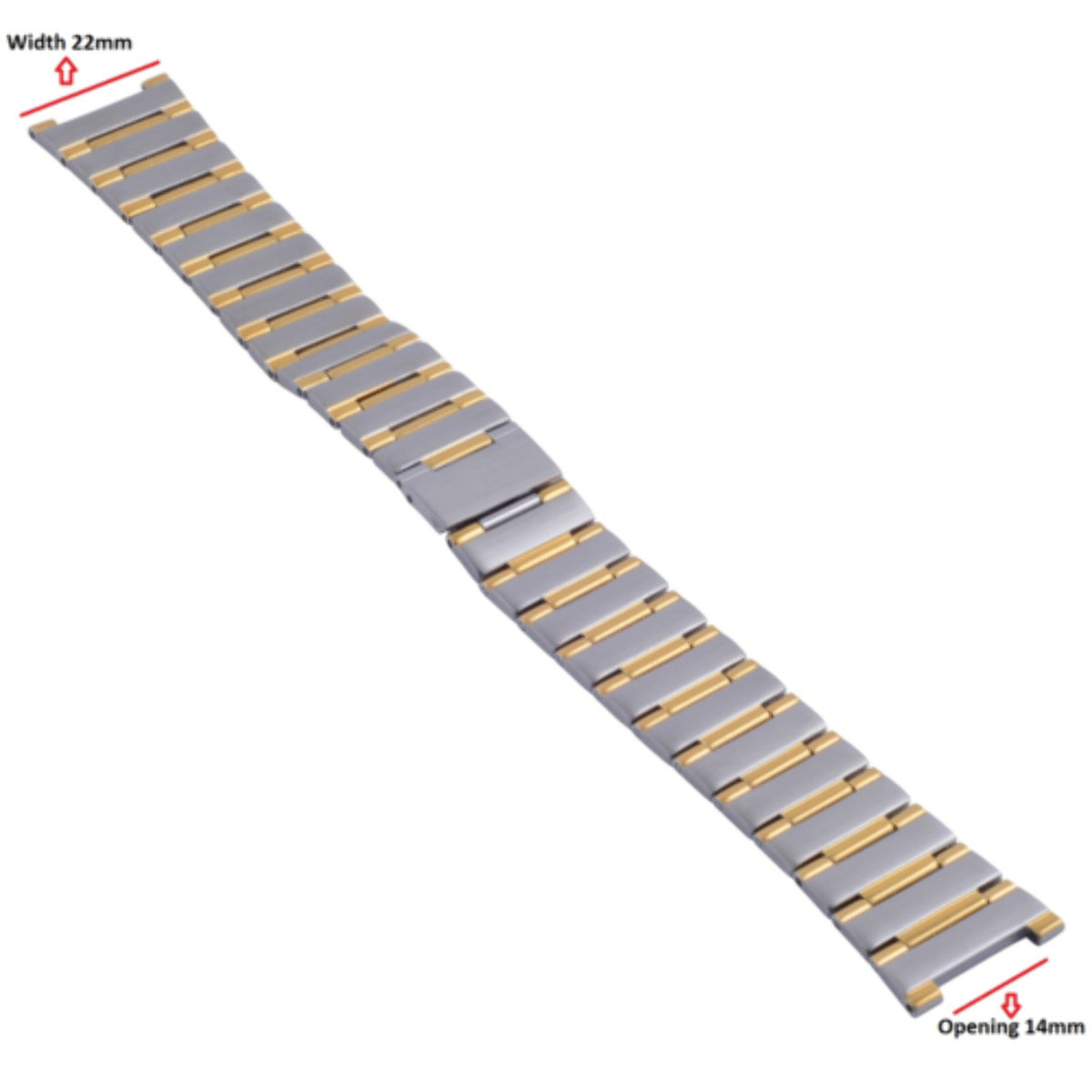 22MM WATCH BAND FOR MENS OMEGA CONSTELLATION 396.1070 396.1080 6553/865 TWO TONE