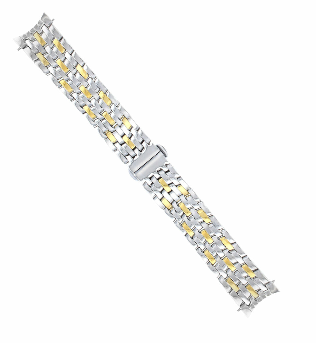 20MM WATCH BAND FOR MEN OMEGA SEAMASTER DE VILLE WATCH BRACELET GOLD/STEEL SOLID