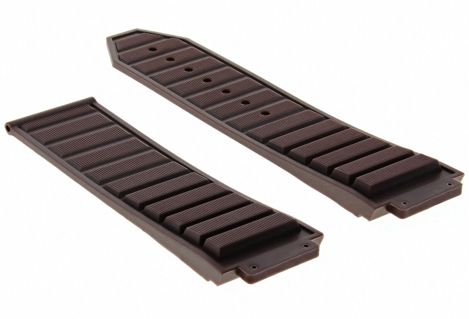 24MM RUBBER WATCH BAND STRAP FOR HUBLOT BIG BANG KING POWER CERAMIC SCREW BROWN