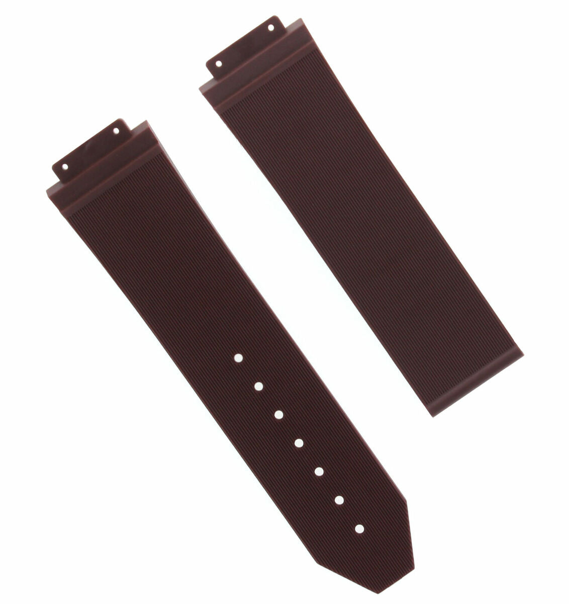 24MM RUBBER SILICONE WATCH BAND STRAP FOR HUBLOT 44-45MM H BIG BANG WATCH BROWN