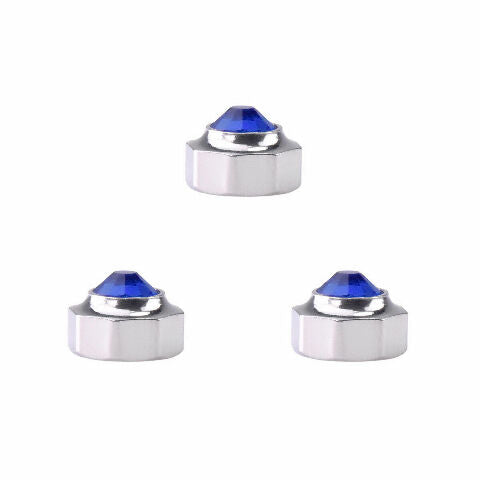 3 PCS WATCH CROWN FOR MENS CARTIER SANTOS XL GALBEE 1567 187901 5.25MM BLUE S/S