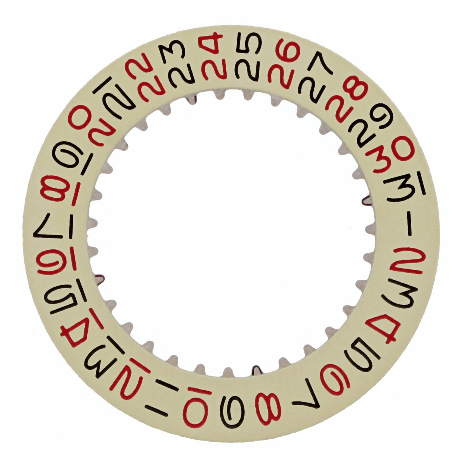 3 DATE DISC ROULETTE FOR ROLEX GMT 6534 6535 6537 6542 6646 CHAMPAGNE/RED/BLACK