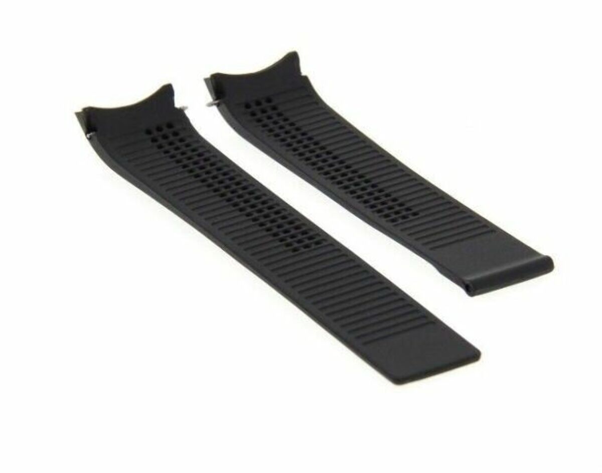 20MM RUBBER WATCH BAND STRAP FOR TAG HEUER 2000 WK1110-1 WATCH MODEL BLACK