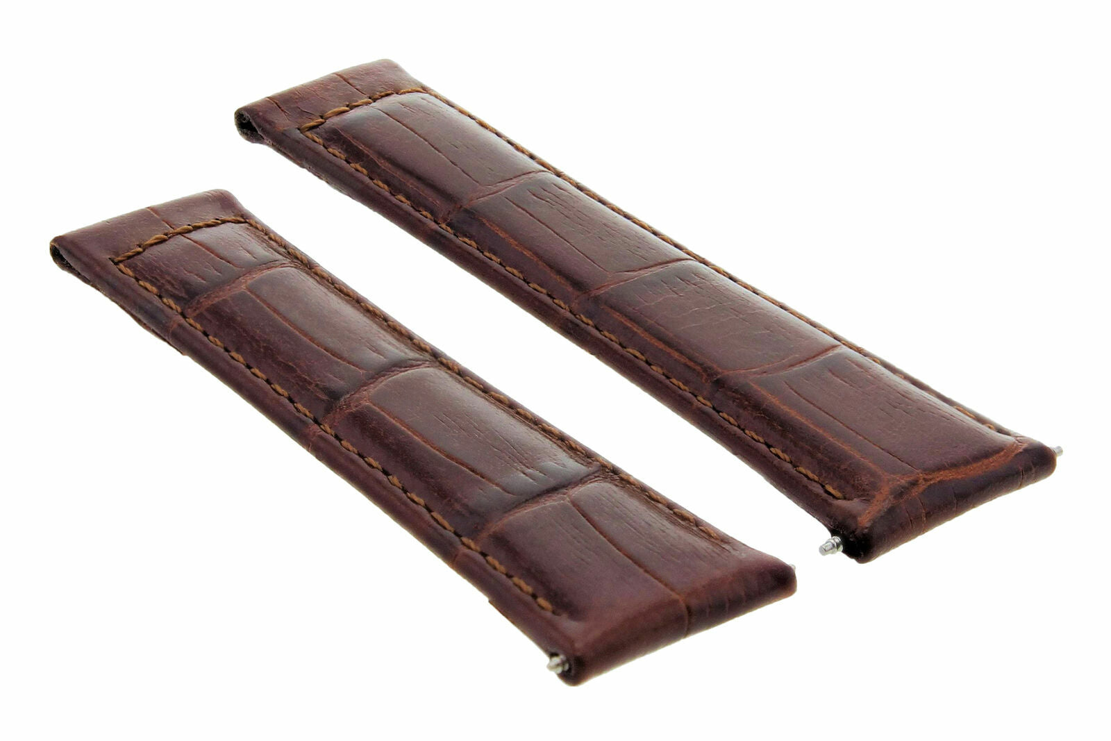 20MM LEATHER STRAP BAND FOR ROLEX DAYTONA 16518 16519 16520 16523 L/ BROWN LONG