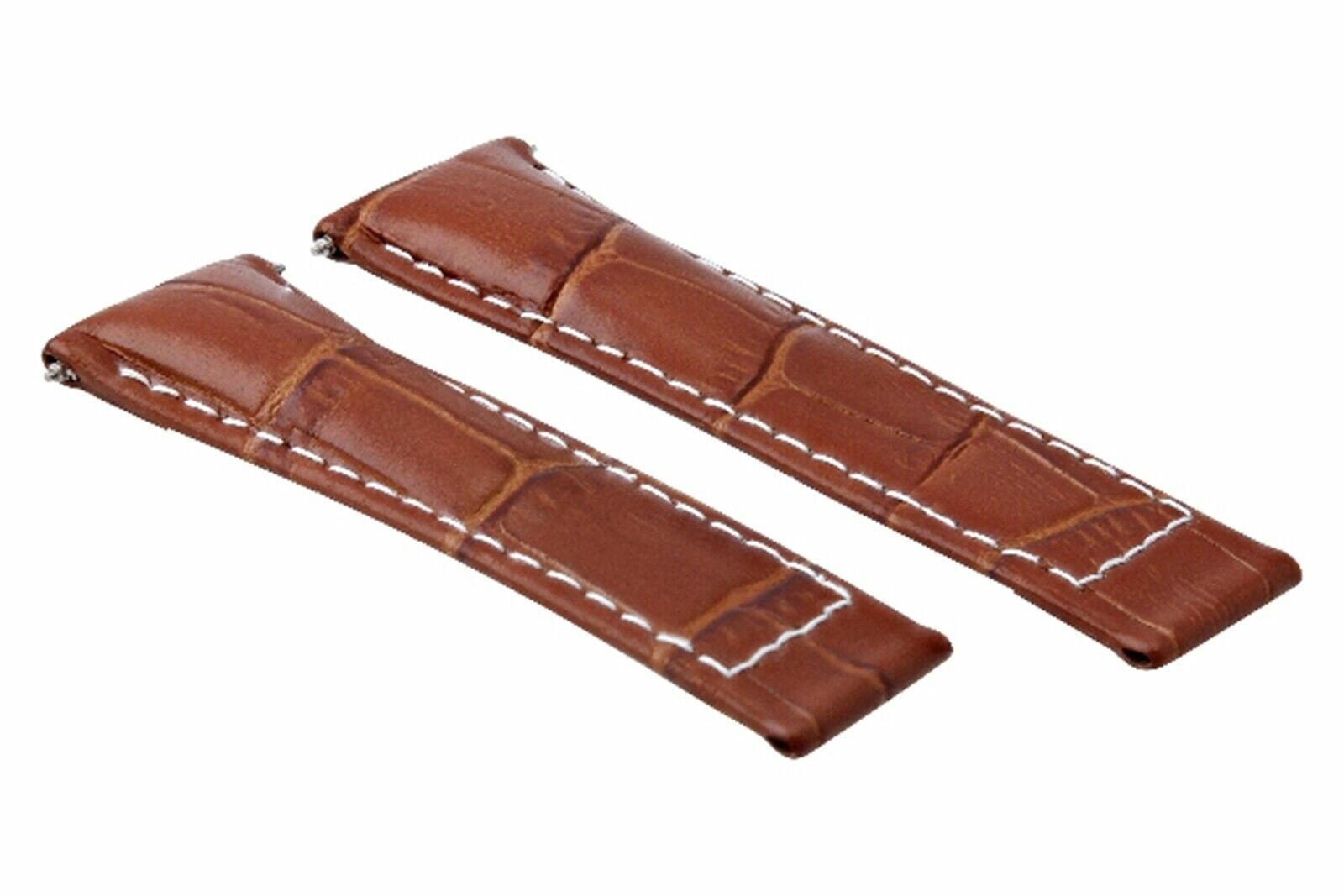 20MM LEATHER BAND STRAP ITALIAN FOR ROLEX DAYTONA 16519 16520 TAN WHITE ST SHORT