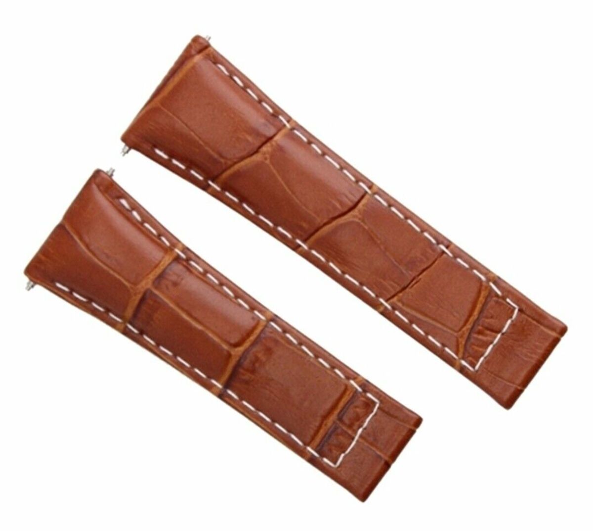 20MM LEATHER BAND STRAP ITALIAN FOR ROLEX DAYTONA 16519 16520 TAN WHITE ST SHORT