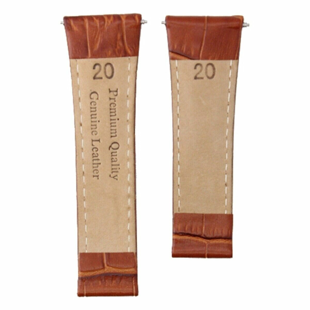 20MM LEATHER STRAP ITALIAN FOR ROLEX DAYTONA 16520,116519 116523 TAN #4D SHORT