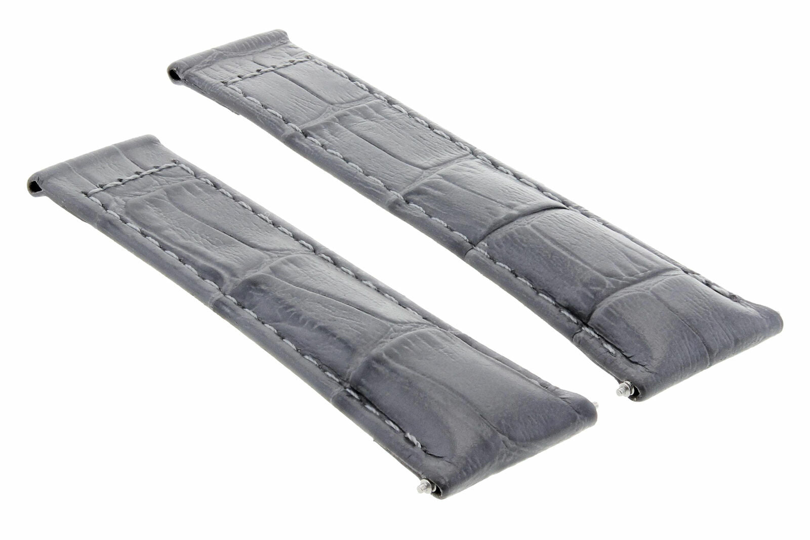 20MM LEATHER BAND STRAP FOR ROLEX DAYTONA 16520 116508 116523 GREY REGULAR GOLD