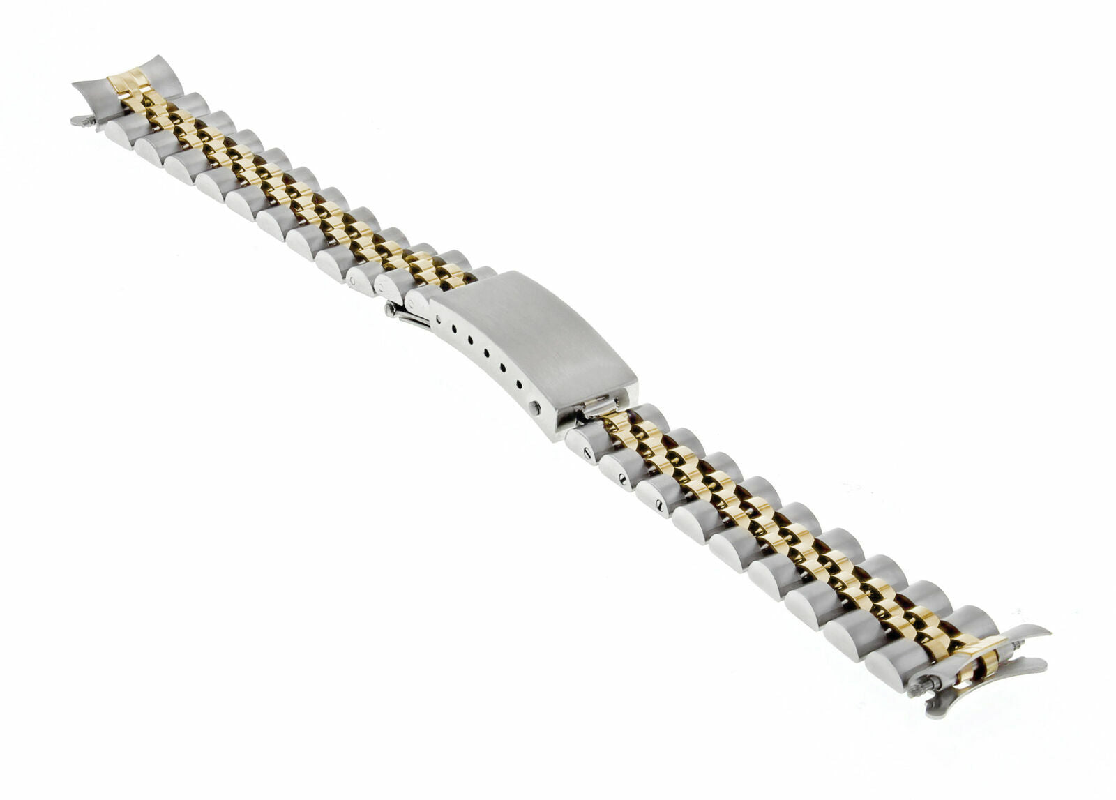 13MM 14K GOLD TWO TONE LADY JUBILEE WATCH BAND FOR 26MM ROLEX DATEJUST 6917 6517