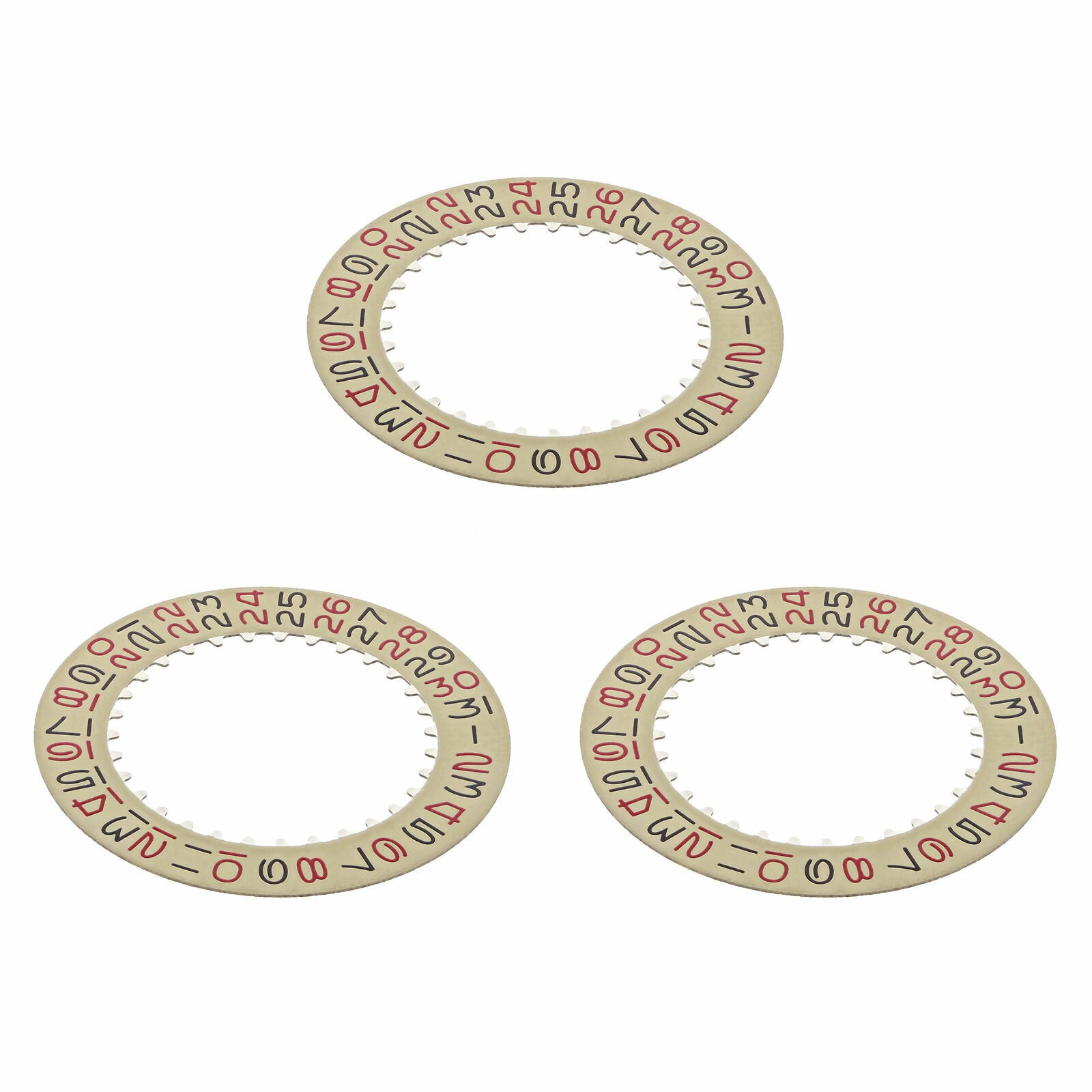 3 DATE DISC FOR ROLEX SUBMARINER 5513 1601 GMT 1680 1665 CHAMPAGNE/RED/BLACK