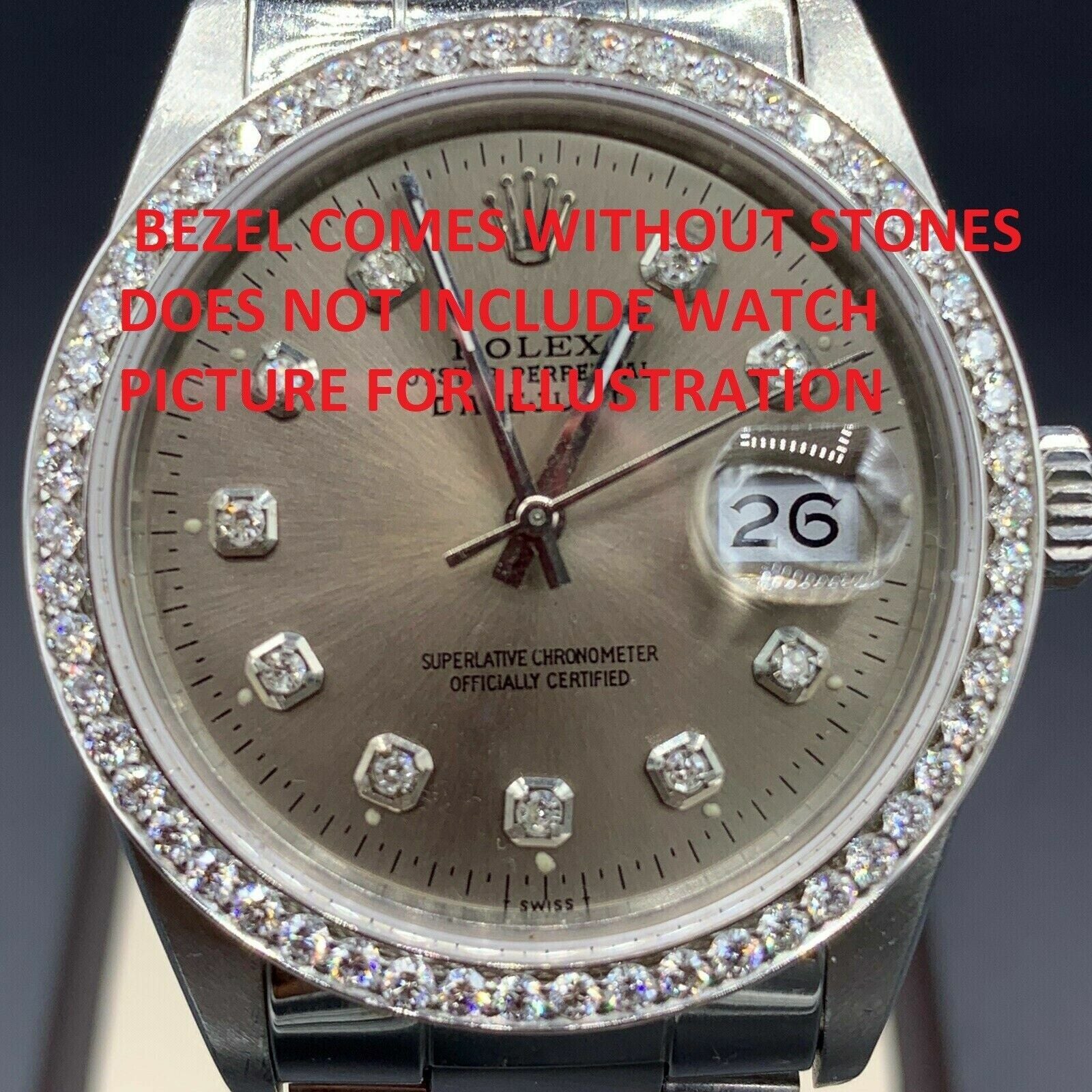 BEZEL FOR DIAMOND ROLEX DATEJUST PRESIDENT DAYDATE 1802 1803 18039 18238 18348