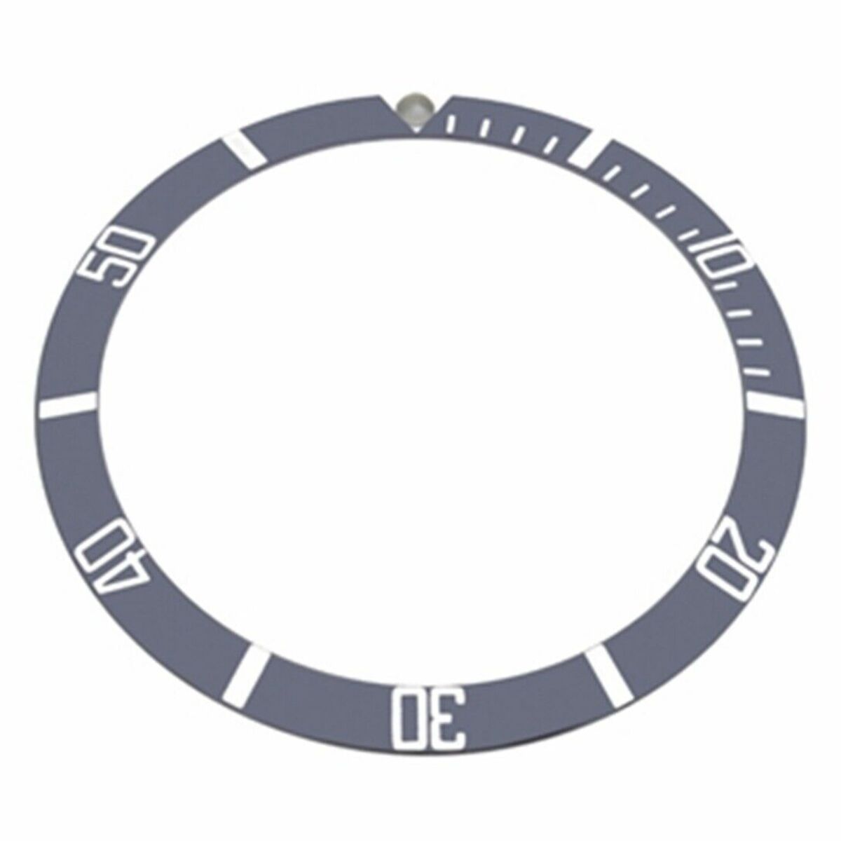 BEZEL INSERT FADED BLACK TO GREY FOR ROLEX SUBMARINER 1665 5508 1680 7928 GREY