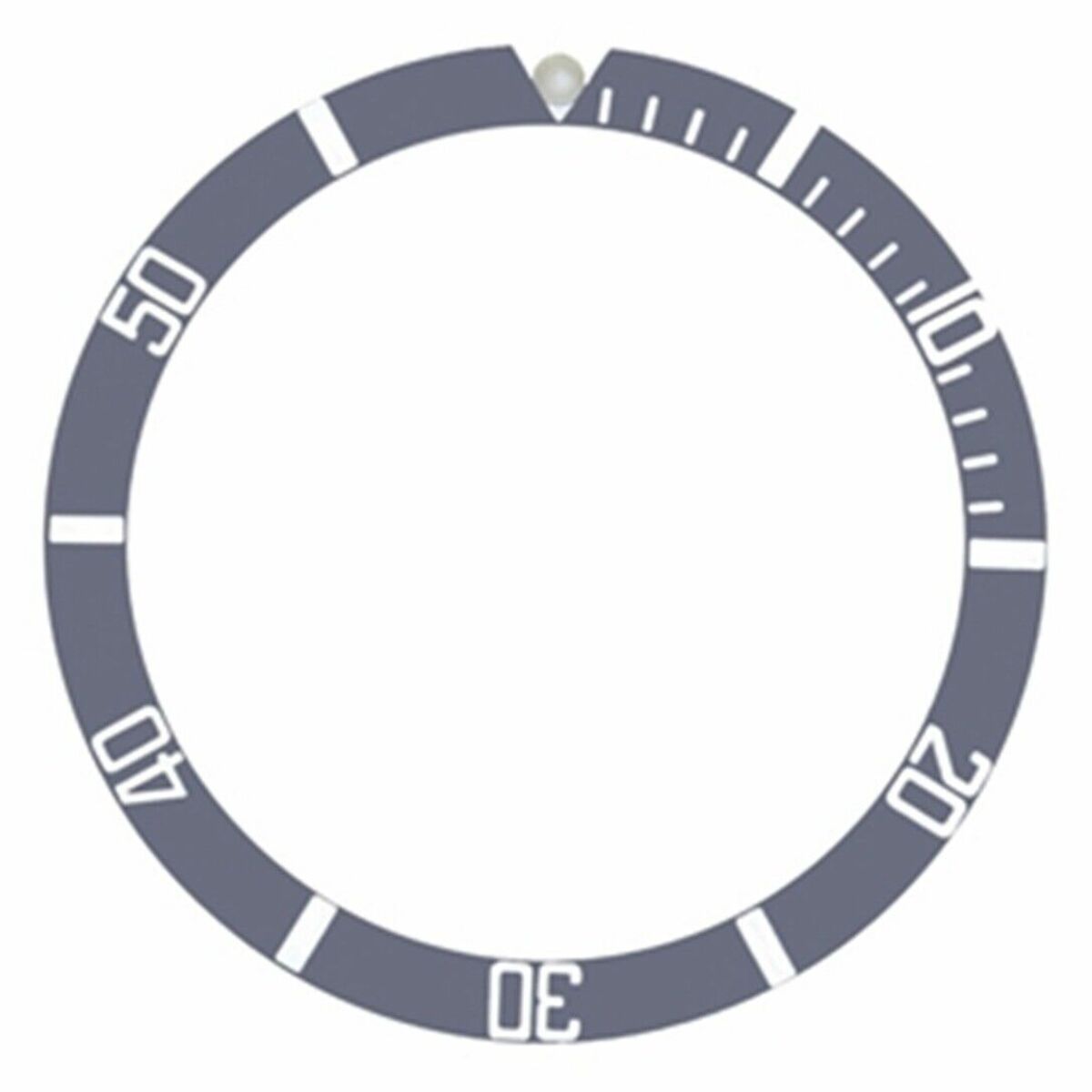 BEZEL INSERT FADED BLACK TO GREY FOR ROLEX SUBMARINER 1665 5508 1680 7928 GREY