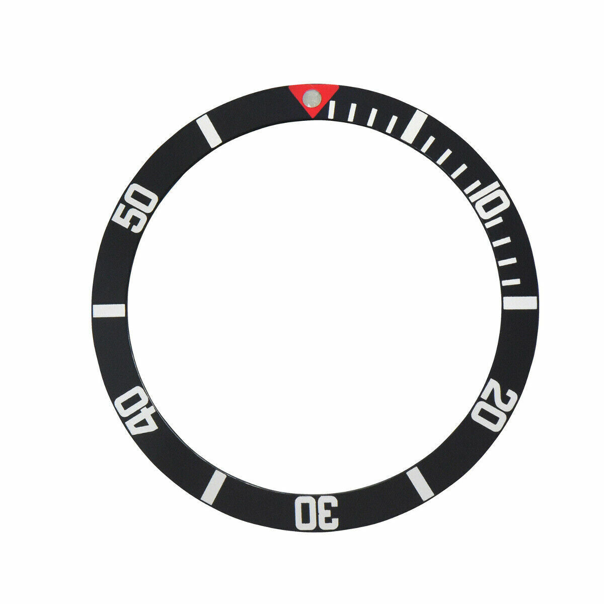 BEZEL INSERT FOR ROLEX JAMES BOND SUBMARINER 6536, 6538 WATCH WITH RED TRIANGLE