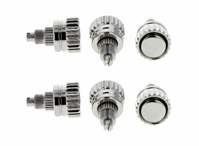 6 DAYTONA WATCH CROWN SCREW PUSHER FOR ROLEX WATCH 16518 16519 16520 16523 STEEL
