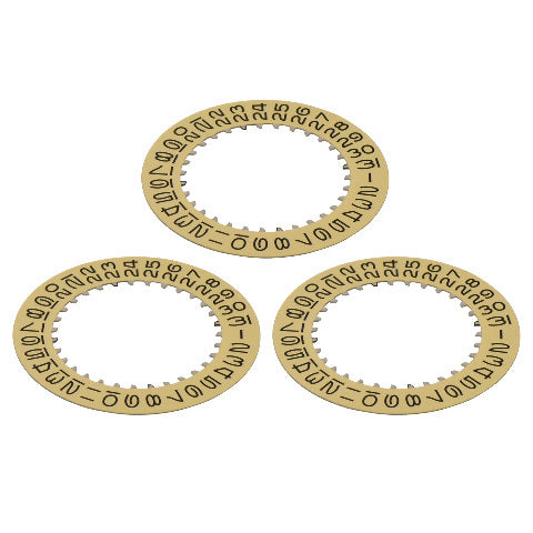 3 DATE DISC FOR ROLEX DATEJUST SUBMARINER GMT 3035 5099 16013 16014 CHAMPAGNE