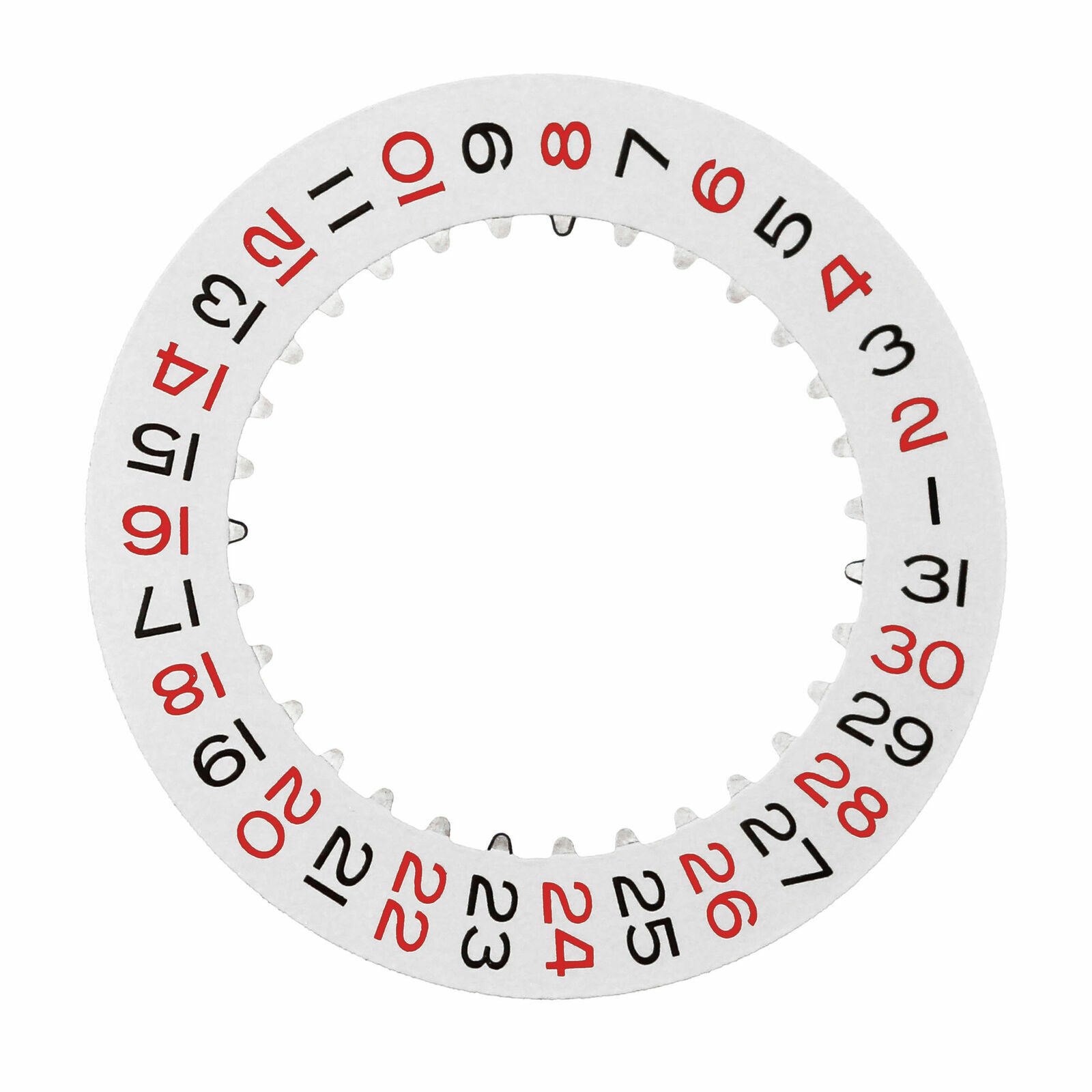 DATE DISC ROULETTE FOR ROLEX TURNOGRAPH 3130/3135 16250 16253 16263 16264 RED/BK