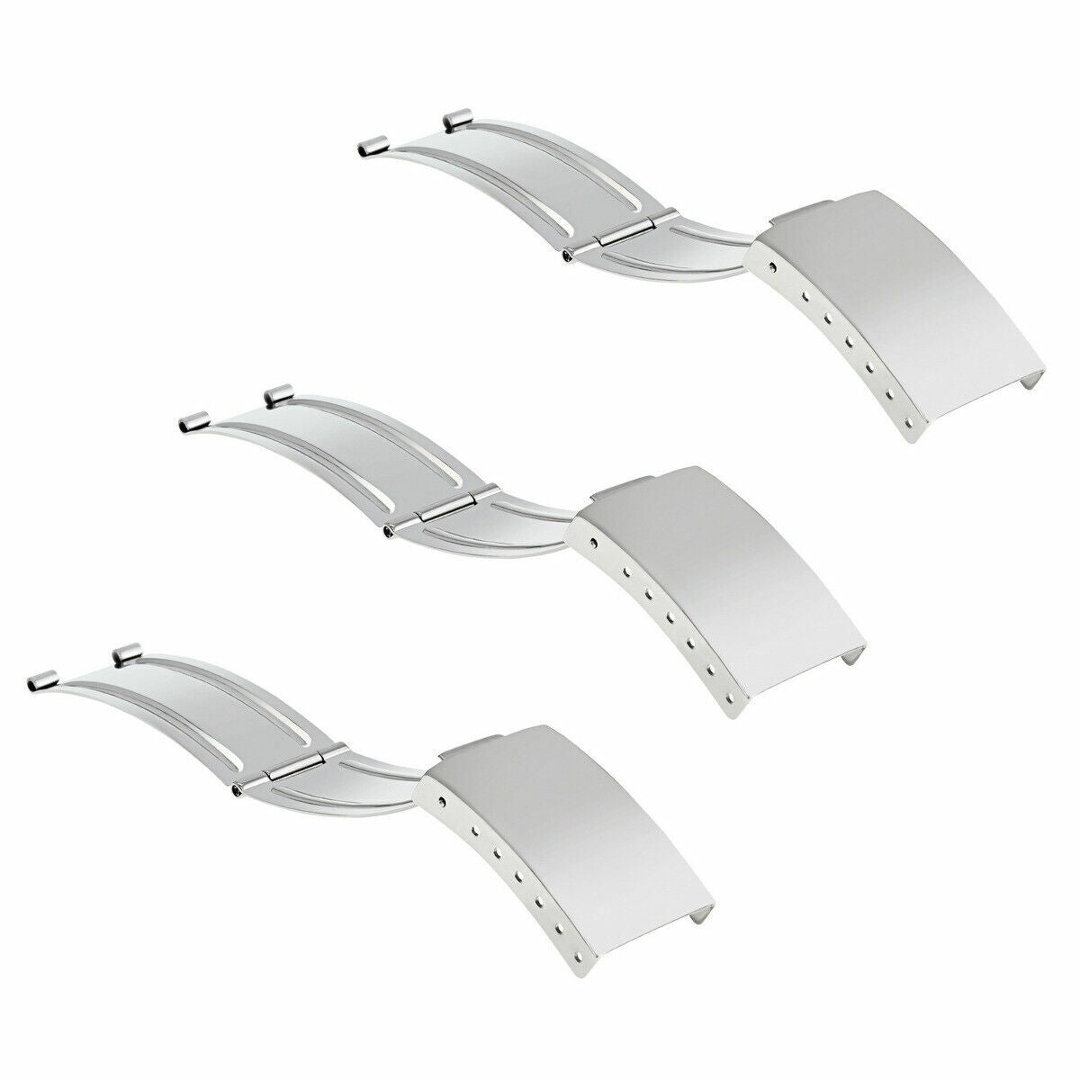 3 CLASP BUCKLE FOR ROLEX OYSTER JUBILEE MENS WATCH BAND STAINLESS STEEL TOP QLTY