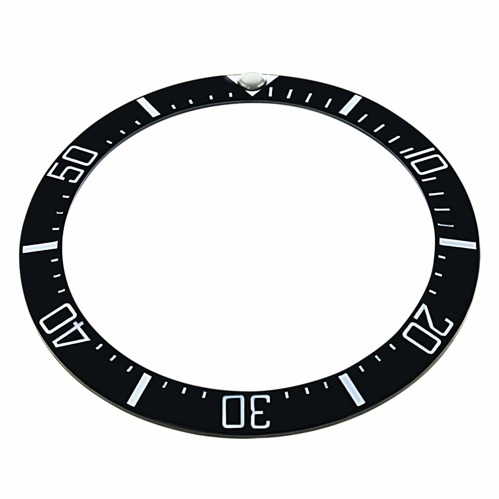 REPLACEMENT CERAMIC BEZEL INSERT BLACK FOR WATCH 40MM X 30.60MM