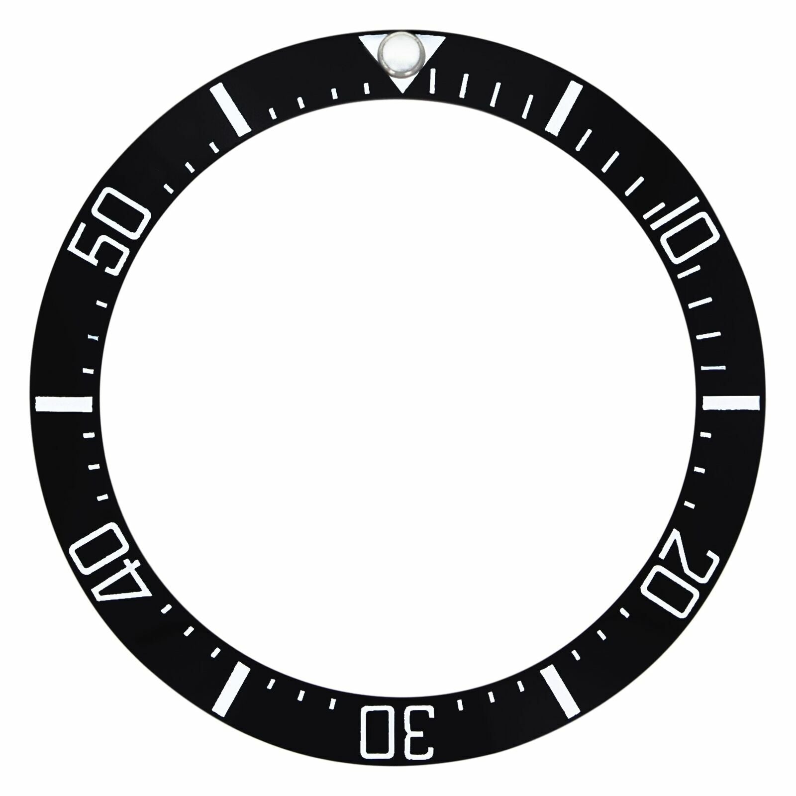 REPLACEMENT CERAMIC BEZEL INSERT BLACK FOR WATCH 40MM X 30.60MM