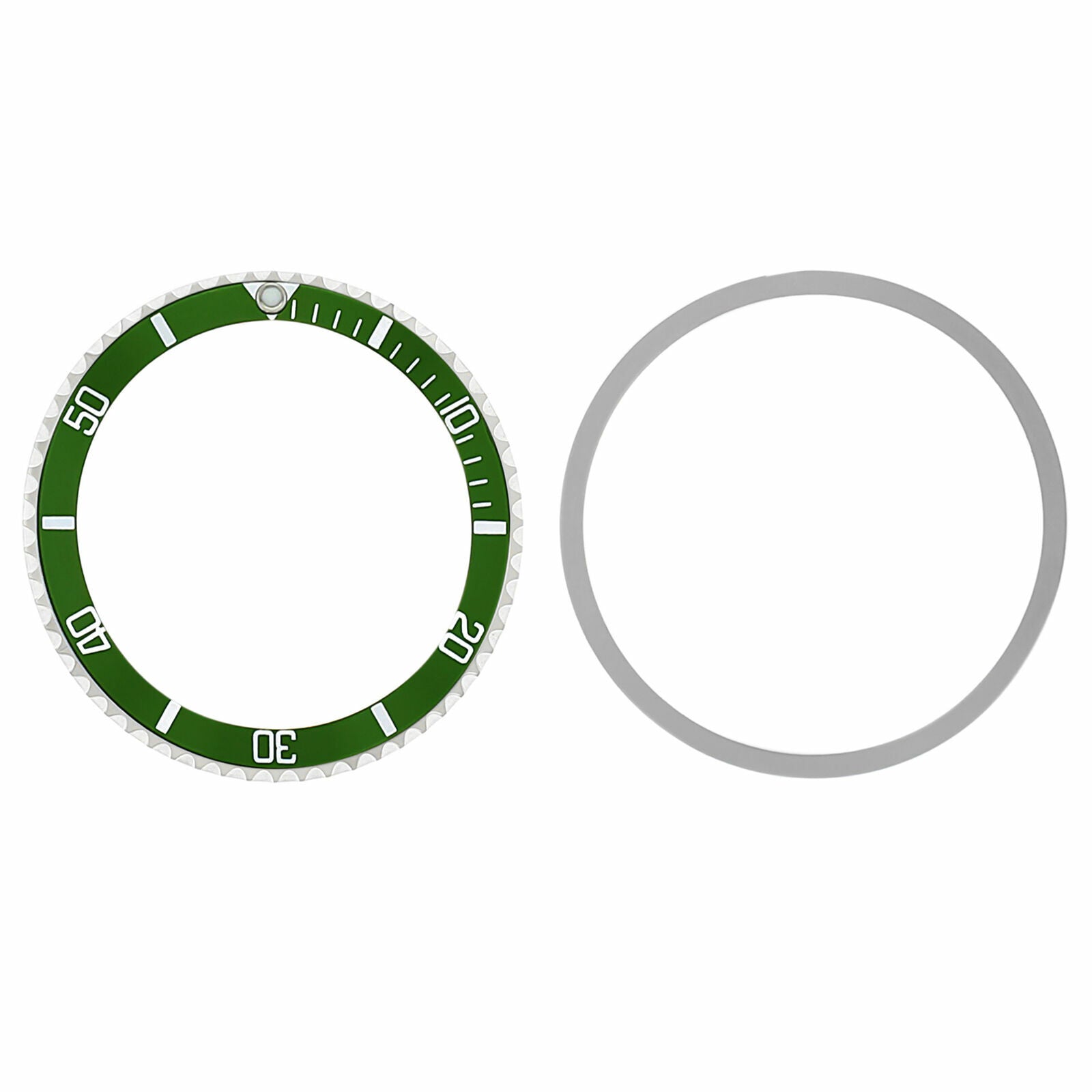BEZEL + INSERT FOR TUDOR SUBMARINER WATCH 76100, 94010 INSTALLED AUTOMATIC GREEN