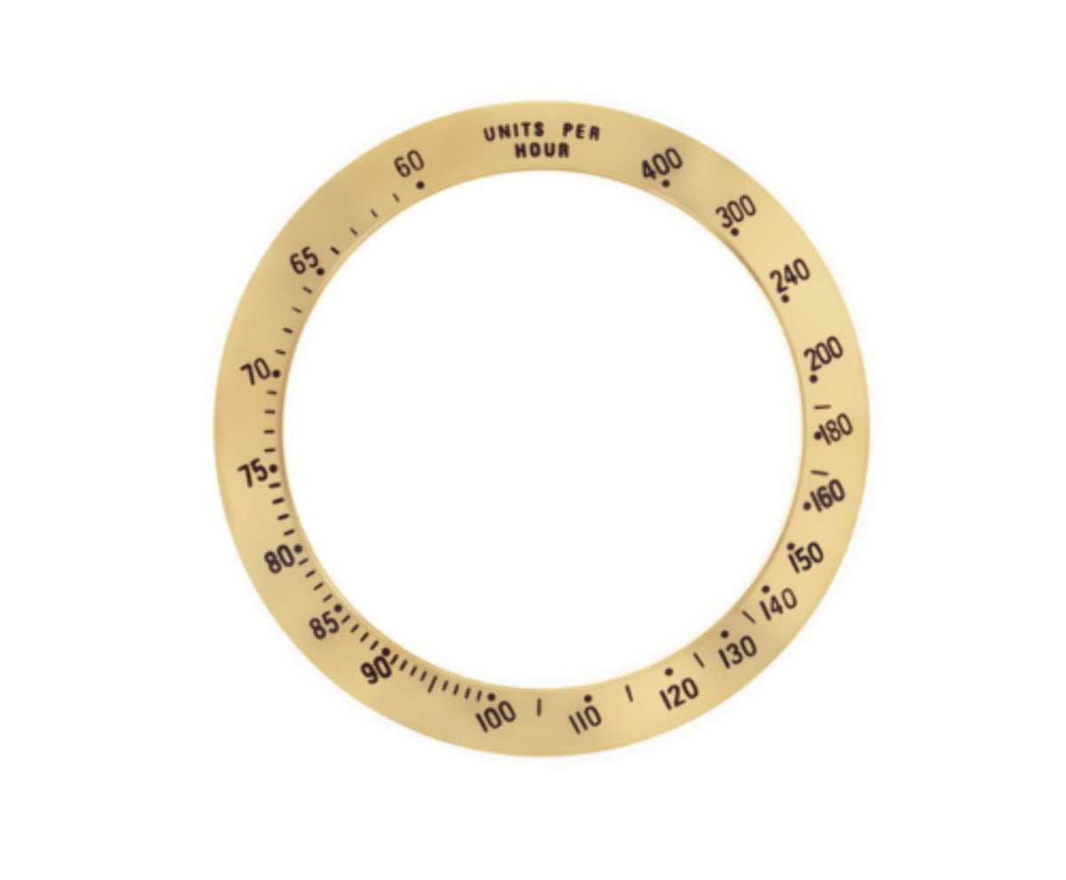 BEZEL INSERT FOR ROLEX DAYTONA 16519 16520 16523 16528 ZENITH MOVEMENT GOLD GP